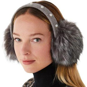 New Kate Spade Diamante Faux Fur Earmuffs